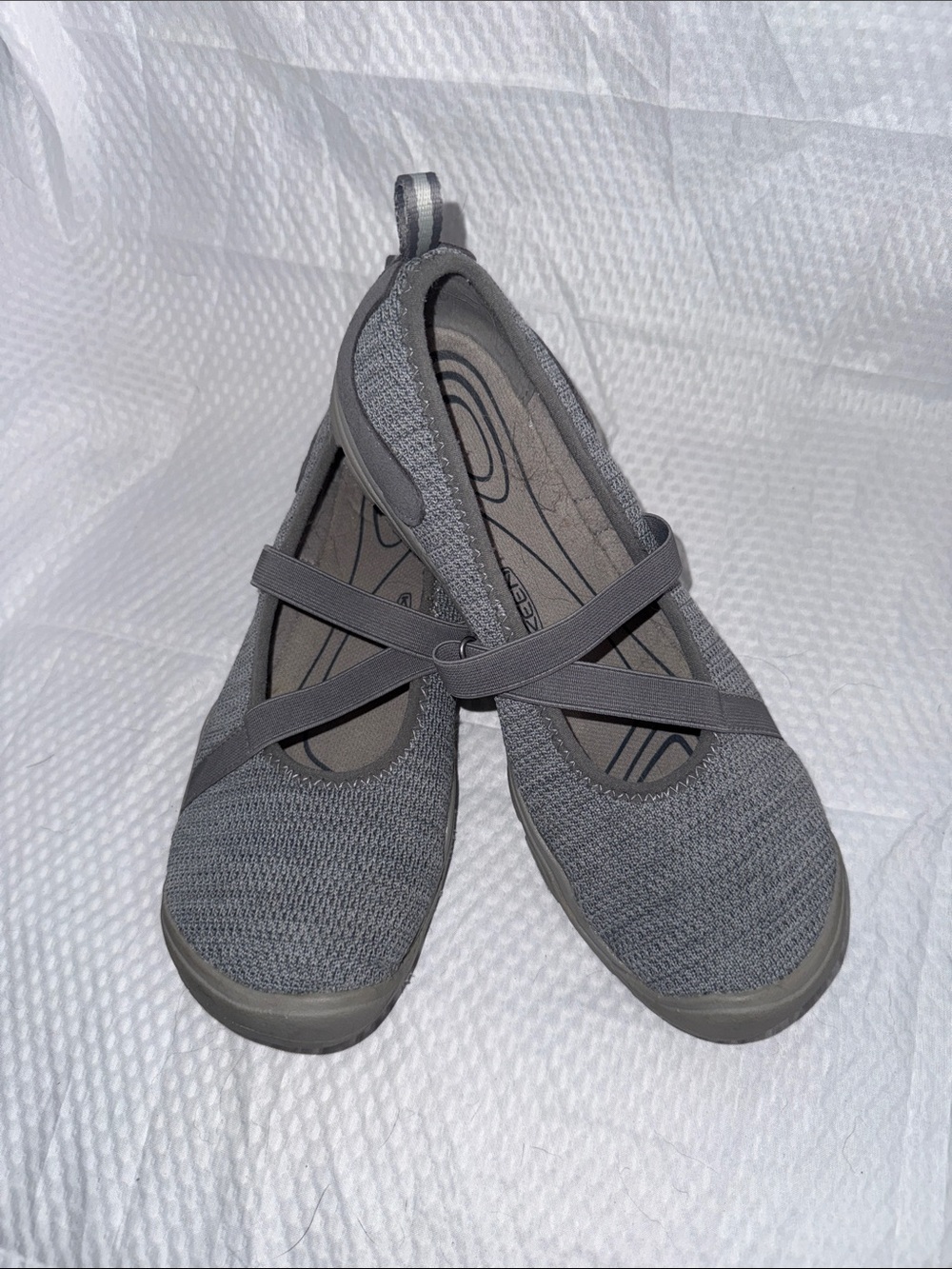 Keen Gray Mesh Mary Janes